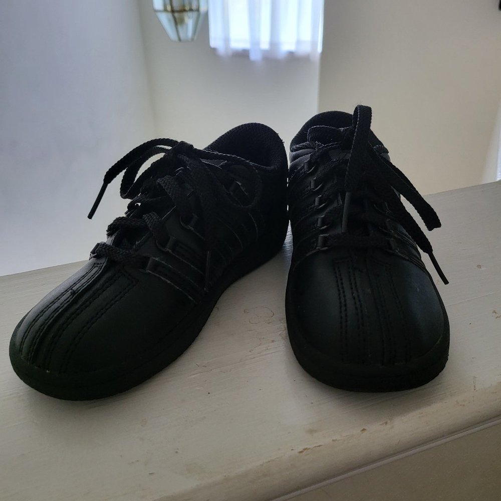 K-Swiss Classic Leather Toddler Girls/Boys Black Sneakers Size 10